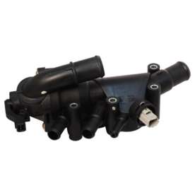 carcaca da valvula termostatica para ford ka 1.0 / 1.6 2008 a 2014 - courier 1.6 2007 a 2013 - completa (com sensor)