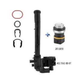 carcaca da valvula termostatica para vw gol 1.0 16v at 1996 a 2005 / parati 1.0 16v at 1997 a 2002 - com ar quente