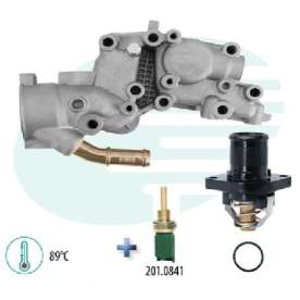 cavalete distribuidor de agua para citroen c3 1.4 8v 1.6 16v flex 05> /  xsara picasso 2.0 16v 05> - peugeot 206 1.