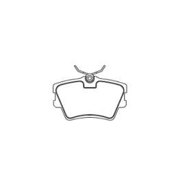 pastilha de freio para vw - caravelle 96 > caravelle 1.8, 1.9d, 2.0, 2.4d, 2.5 90 > eurovan 93