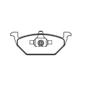 pastilha de freio para audi - a3 1.6, 1.8 (brasil) 02 >