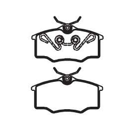 pastilha de freio para gm - corsa 1.0, 1.4, 1.6 pick-up / sedan 96 > 00 corsa 1.6 00 > 02 ipanema / kad