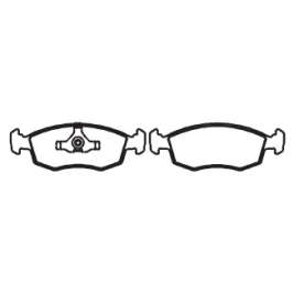 pastilha de freio para vw - gol gti 16v 93 > 97 / logus gls 2.0 93 > 97 /  pointer gti 2.0 93 > 96