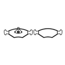 pastilha de freio para fiat - palio 1.0, 1.5, 1.6, 1.6 16v, 1.7 td w 98 > / palio strada 97 > / stilo 1
