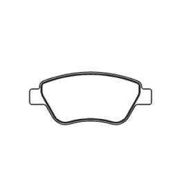 pastilha de freio para fiat - stilo 1.2 16v 02 > / stilo 1.4 16v 04 >  / stilo 1.8 8v 03 >