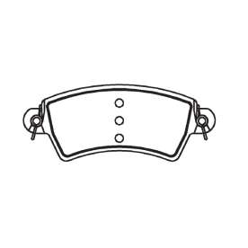 pastilha de freio para peugeot - 206 1.6 16v, 2.0 s16, cc 1.6 16v/ s 16 00 > 306 2.0 hdi 90 99>