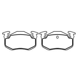 pastilha de freio para citroen - bx 1.4, 1.5, 1.6, 1.8, 1.9 83 >