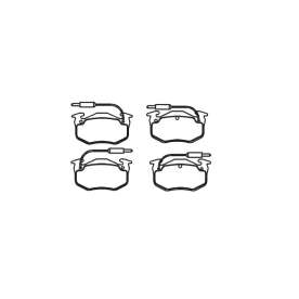 pastilha de freio para citroen - bx 1.4, 1.5, 1.6, 1.7d, 1.8, 1.9 83 >