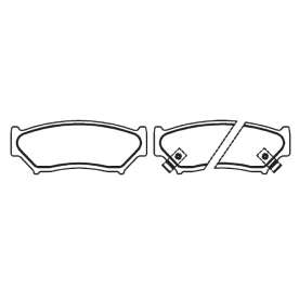 pastilha de freio para gm - tracker 4dr 98 > / tracker 4 wd 96 > 97