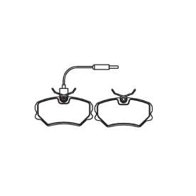 pastilha de freio para peugeot - 306 2.0 st, xsi, 2.0 s16 93 > - 405 1.4, 1.6, 1.8, 1.9, 2.0 87 >