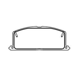 pastilha de freio para toyota - camry 1.8, 2.0, 2.0d, 2.0td 82 > 88 / corolla 1.3, 1.6, 1.6 16v, 1.8d 8