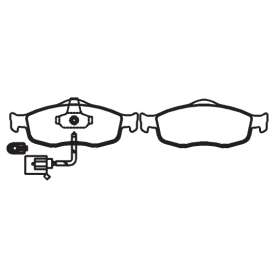 pastilha de freio para ford - mondeo 1.6, 1.8, 2.0 93 > / mondeo 2.5 v6 24v 97 > / scorpio 2.0, 2.4, 2.