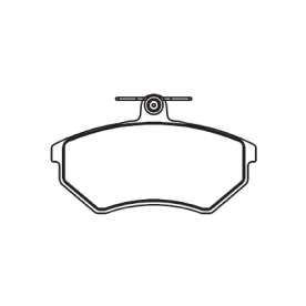 pastilha de freio para vw - golf 1.8 16v, 1.9td, 2.0 variant 86 > / polo 1.4 16v, 1.6 96 > vento 1.6, 1
