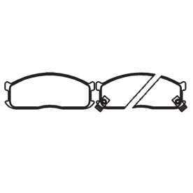 pastilha de freio para kia - besta 2.2 std, 2.2 furgÃ£o, 2.7 est 93 > 98 / k 2700 bongo 97 > / k 2400 bo