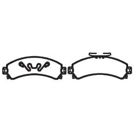 pastilha de freio para gm - blazer 4x4 / pick-up s10 4x4 97