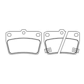pastilha de freio para toyota - rav 4 ii  2.0i 16v abs 00>06 /  2.0 tdi d4d abs 01>06