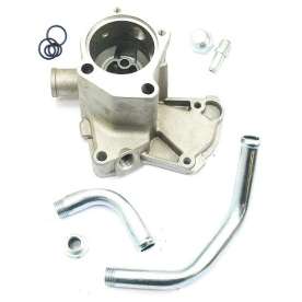 carcaca da valvula termostatica para fiat elba / fiorino / mille / premio / uno / sensor pequeno e sensor grande