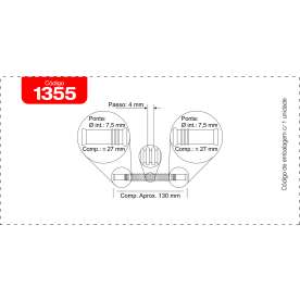 mangueira corrugada para bomba de combustivel - bocal 7.5mm / 7.5mm - comprimento 130mm