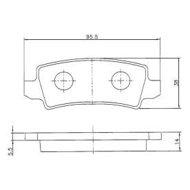 pastilha de freio para corolla 1.6 16v 1.8 16v 2002 em diante fielder 1.8 16v 2005 em diante
