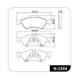pastilha de freio para honda fit 1.4 8v 2003 em diante 1.5 2004 em diante