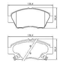 pastilha de freio para honda city 1.5 16v 2015 a 2021 / fit 1.5 16v 2015 a 2021 / wr-v 1.5 16v 2015 a 2