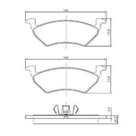 pastilha de freio para vw up 1.0 12v todos 2014 em diante - sistema teves