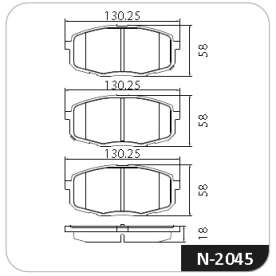 pastilha de freio para hyundai creta 1.6 2017 em diante / creta 2.0 2017 em diante - dianteiro