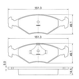 pastilha de freio para ford versailles royale 1990 ate 1994 vw santana quantum 1990 ate 1994 sistema te
