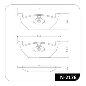 pastilha de freio para vw gol 1.0/1.6 2013.../ saveiro 1.6 2017.../ fox 1.6 2008...
