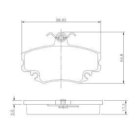 pastilha de freio para renault clio 1.0 rl rn 1999 em diante