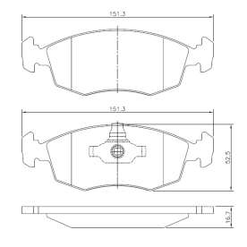 pastilha de freio para fiat palio siena punto doblo 500 idea grand siena strada