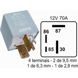 rele auxiliar para bomba de combustÃ­vel (circuito eletronico)  - vw santana / quantum apos 1991 - c