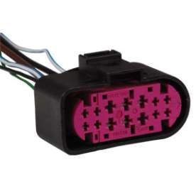 chicote (diversos) para reparo conector auxiliar linha vw (porta femea) - 6 fios - 14 vias
