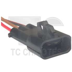 chicote reparo 2 vias para 203.2182 - chicote de interligacao do motor de partida gm corsa
