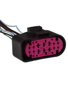 chicote (diversos) para reparo conector auxiliar linha vw (porta femea) - 6 fios - 14 vias
