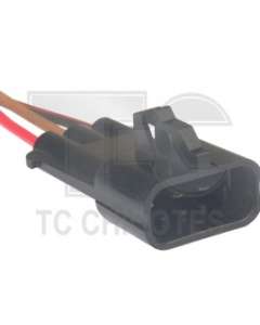 chicote reparo 2 vias para 203.2182 - chicote de interligacao do motor de partida gm corsa